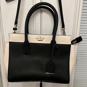Kate Spade Black and Cream Handbag